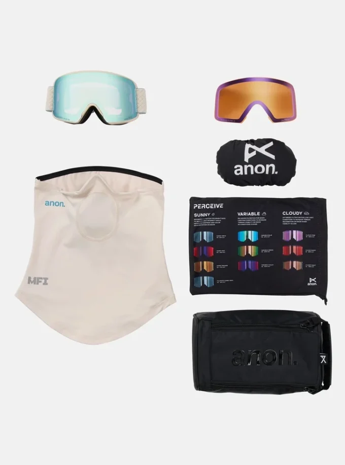 Anon M6-briller + bonuslinser + MFI®-ansiktsmaske Anon M6-briller + bonuslinser + MFI®-ansiktsmaske