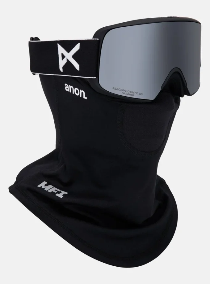 Anon M6S-briller + polariserte Perceive-linser + MFI®-ansiktsmaske