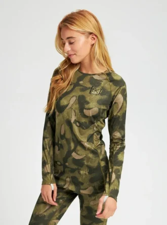 Burton [ak]® Helium Power Grid™ Base Layer Crewneck Top for kvinner