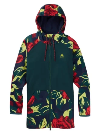 Burton Crown Weatherproof lang fleecejakke med glidelås for kvinner