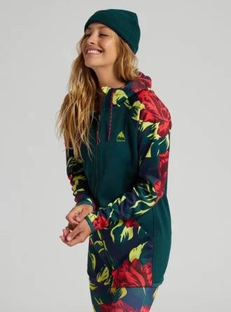 Burton Crown Weatherproof lang fleecejakke med glidelås for kvinner