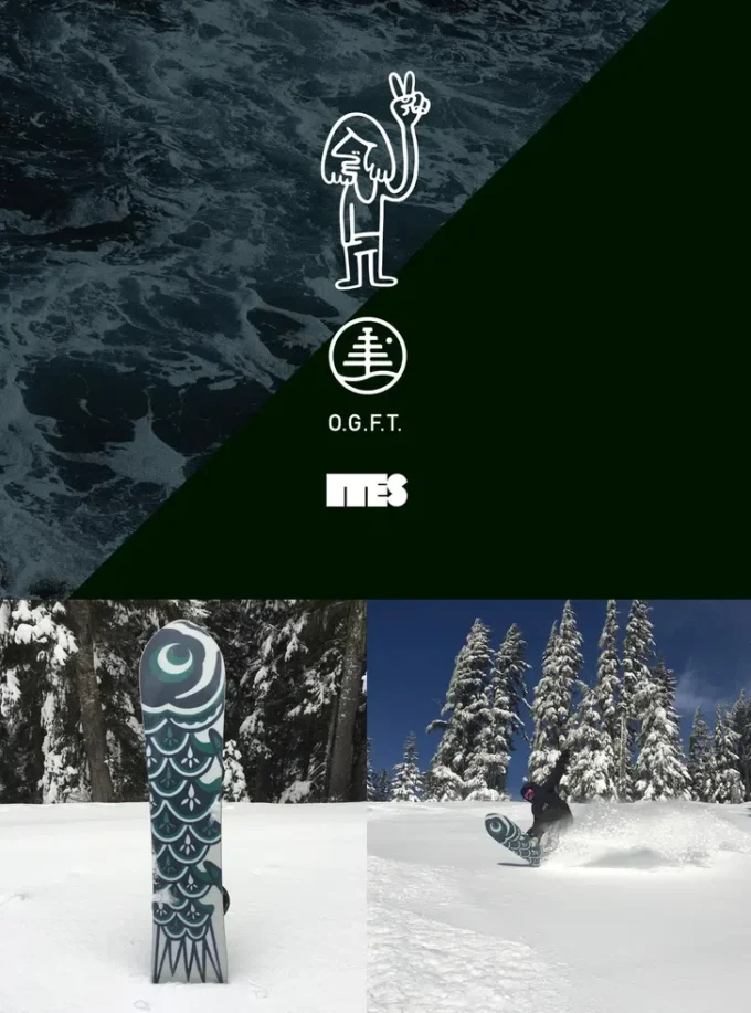 Burton Fish 3D Directional Flat Top snowboard for menn