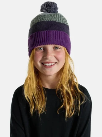 Burton fleecefôret pom-lue for barn