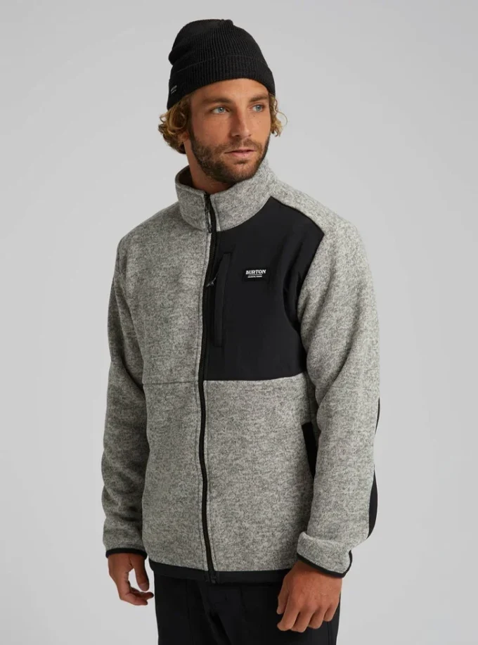 Burton Hayrider-genser med full glidelås i fleece for menn