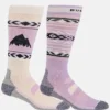 Burton Performance Lightweight Socks for kvinner (2-pakning)